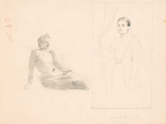 Рерберг Фёдор Иванович. Альбом (30 листов) из мастерской П. Чистякова